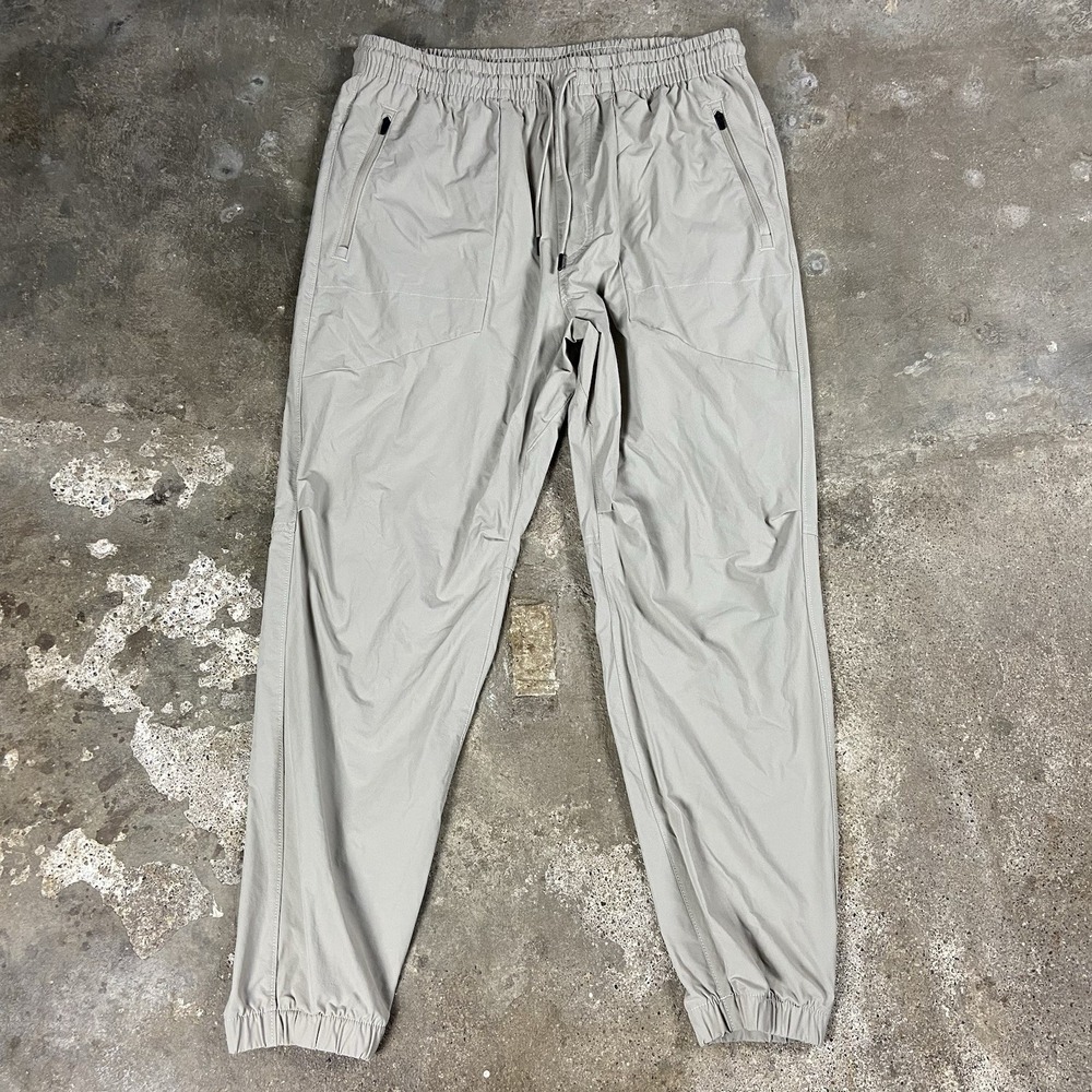 American Eagle Air Flex Plus Pants Size‎ Large Beige Joggers Tapered Leg Active